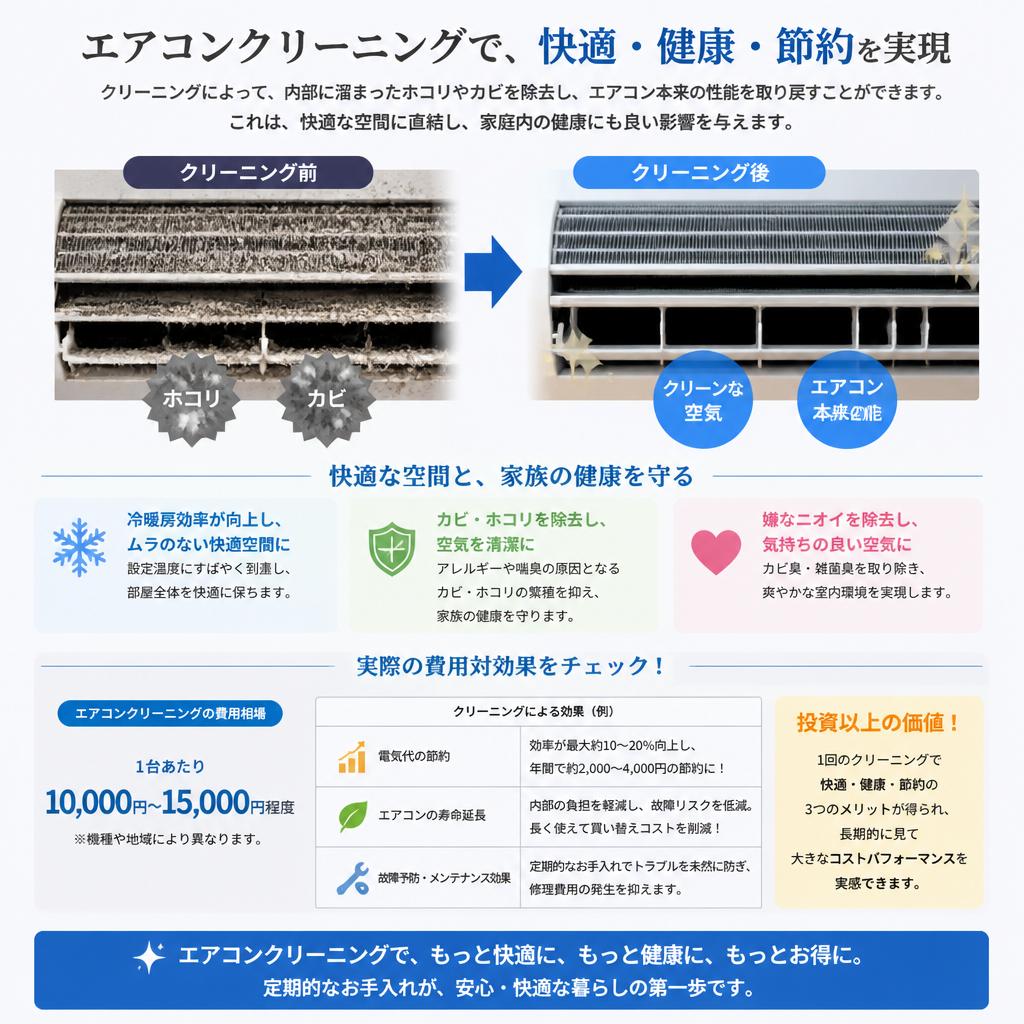 クリーニングの効果とメリット